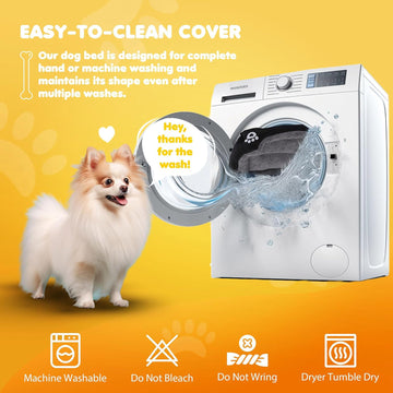 Pet Dog Bed Cat Beds Luxury Soft Washable Puppy Cushion Warm Pet Basket- 90 70CM