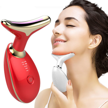 Face Lifting EMS Thermal Neck Lifting And Tighten Massager Electric Microcurrent Wrinkle Remover